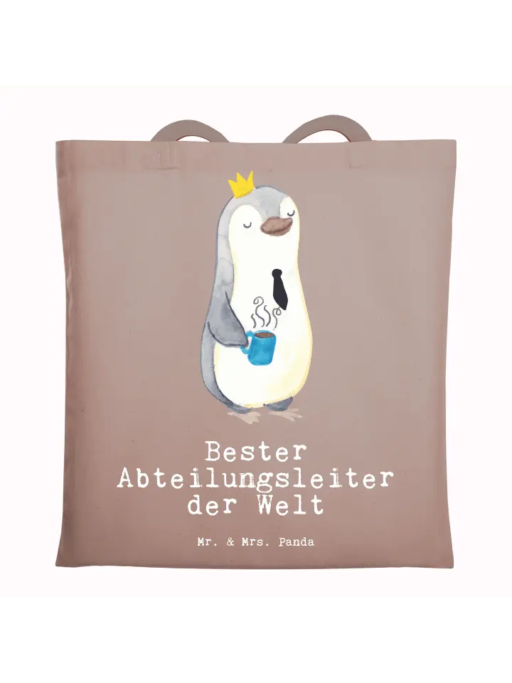 Сумка для переноски Mr & Mrs Panda Pinguin Bester Abteilungsleiter der, пастельно-коричневый
Сумка для переноски Mr & Mrs Panda Pinguin Bester Abteilungsleiter der, пастельно-коричневый
