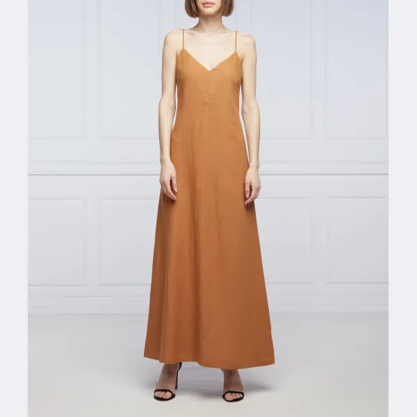 Льняное платье Patrizia Pepe, коричневый
Льняное платье Patrizia Pepe, коричневый