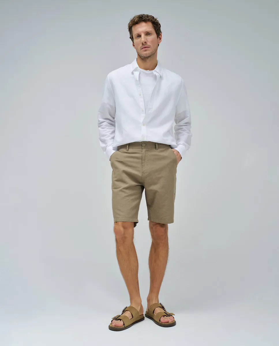 Мужские шорты-бермуды из хлопка и льна Salsa Jeans, зеленый
Мужские шорты-бермуды из хлопка и льна Salsa Jeans, зеленый