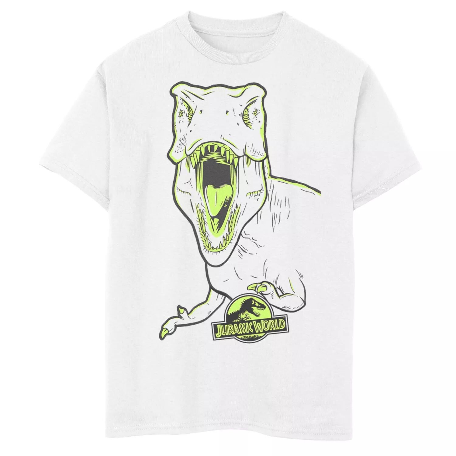 Футболка с неоновым рисунком тираннозавра «Мир Юрского периода» для мальчиков 8–20 лет Jurassic Park
Футболка с неоновым рисунком тираннозавра «Мир Юрского периода» для мальчиков 8–20 лет Jurassic Park