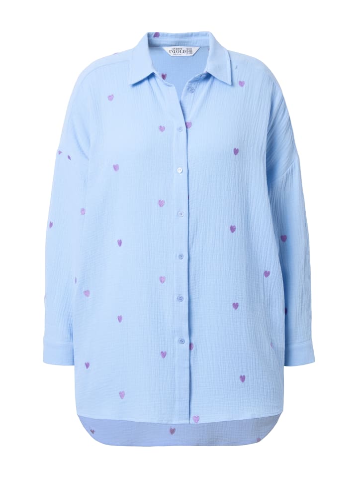 Блузка-рубашка небесно-голубого цвета Studio Untold
Блузка-рубашка небесно-голубого цвета Studio Untold