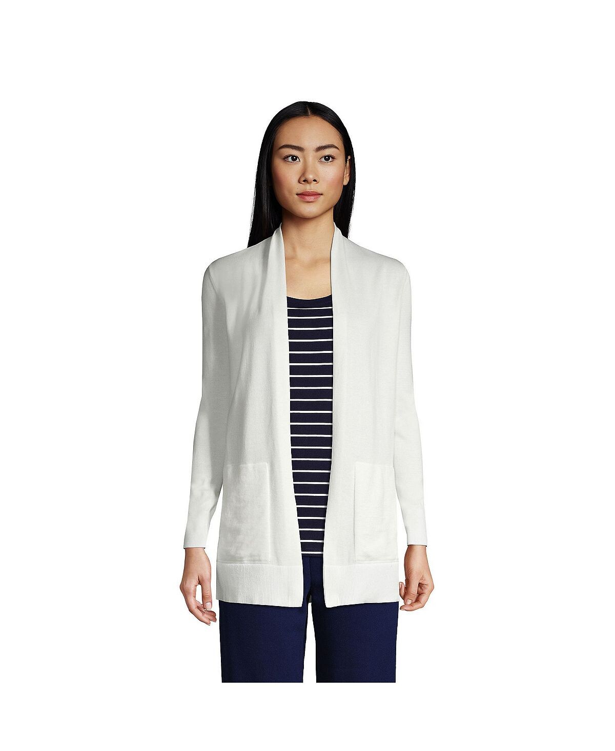 Женский хлопковый кардиган с открытыми рукавами и свитером Lands' End
Женский хлопковый кардиган с открытыми рукавами и свитером Lands' End