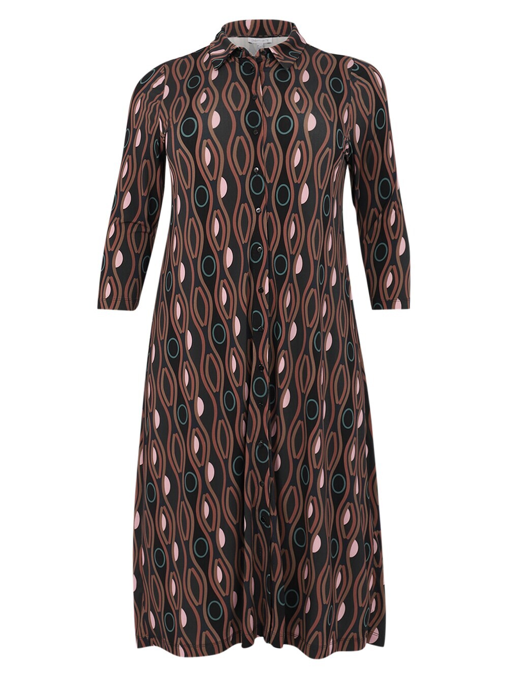 Рубашка-платье Yoek, темно коричневый 
Рубашка-платье Yoek, темно коричневый