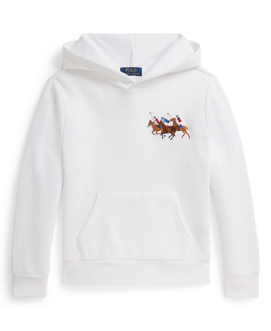 Детская флисовая толстовка с изображением тройного пони (8-20 лет) Polo Ralph Lauren, White
Детская флисовая толстовка с изображением тройного пони (8-20 лет) Polo Ralph Lauren, White