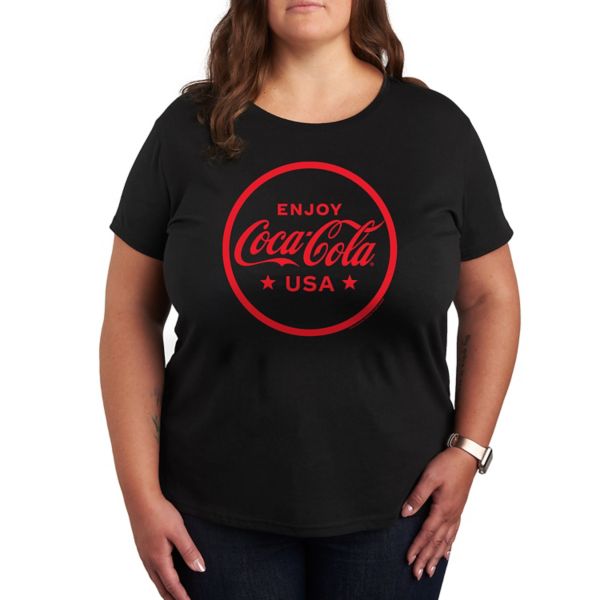 Плюс футболка с надписью Coca-Cola Enjoy USA Licensed Character, черный
Плюс футболка с надписью Coca-Cola Enjoy USA Licensed Character, черный