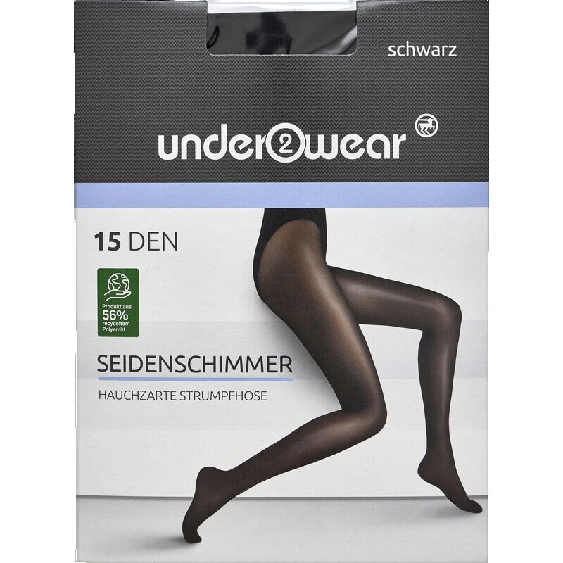 Колготки плотностью 15 ден из блестящего переработанного полиамида черного цвета. С under2wear, 1 шт.
Колготки плотностью 15 ден из блестящего переработанного полиамида черного цвета. С under2wear, 1 шт.