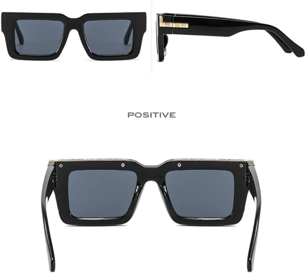 Солнцезащитные очки квадратной формы 2027 года для женщин и мужчин в стиле панк, женские очки в стиле стимпанк с защитой от УФ-излучения UV400 MTZJH, Black
Солнцезащитные очки квадратной формы 2027 года для женщин и мужчин в стиле панк, женские очки в стиле стимпанк с защитой от УФ-излучения UV400 MTZJH, Black