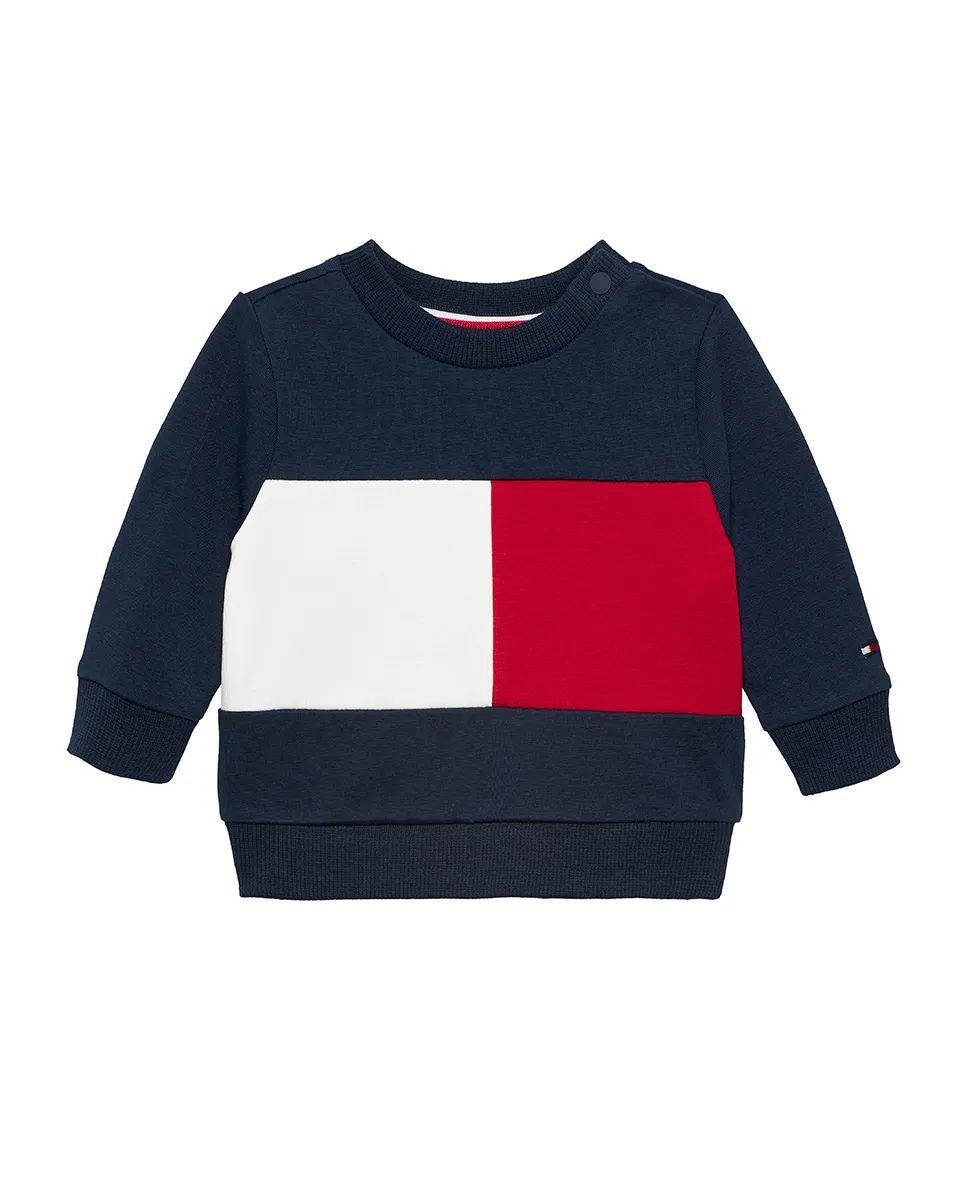 Детская толстовка для мальчика в корпоративном цветном блоке Tommy Hilfiger
Детская толстовка для мальчика в корпоративном цветном блоке Tommy Hilfiger