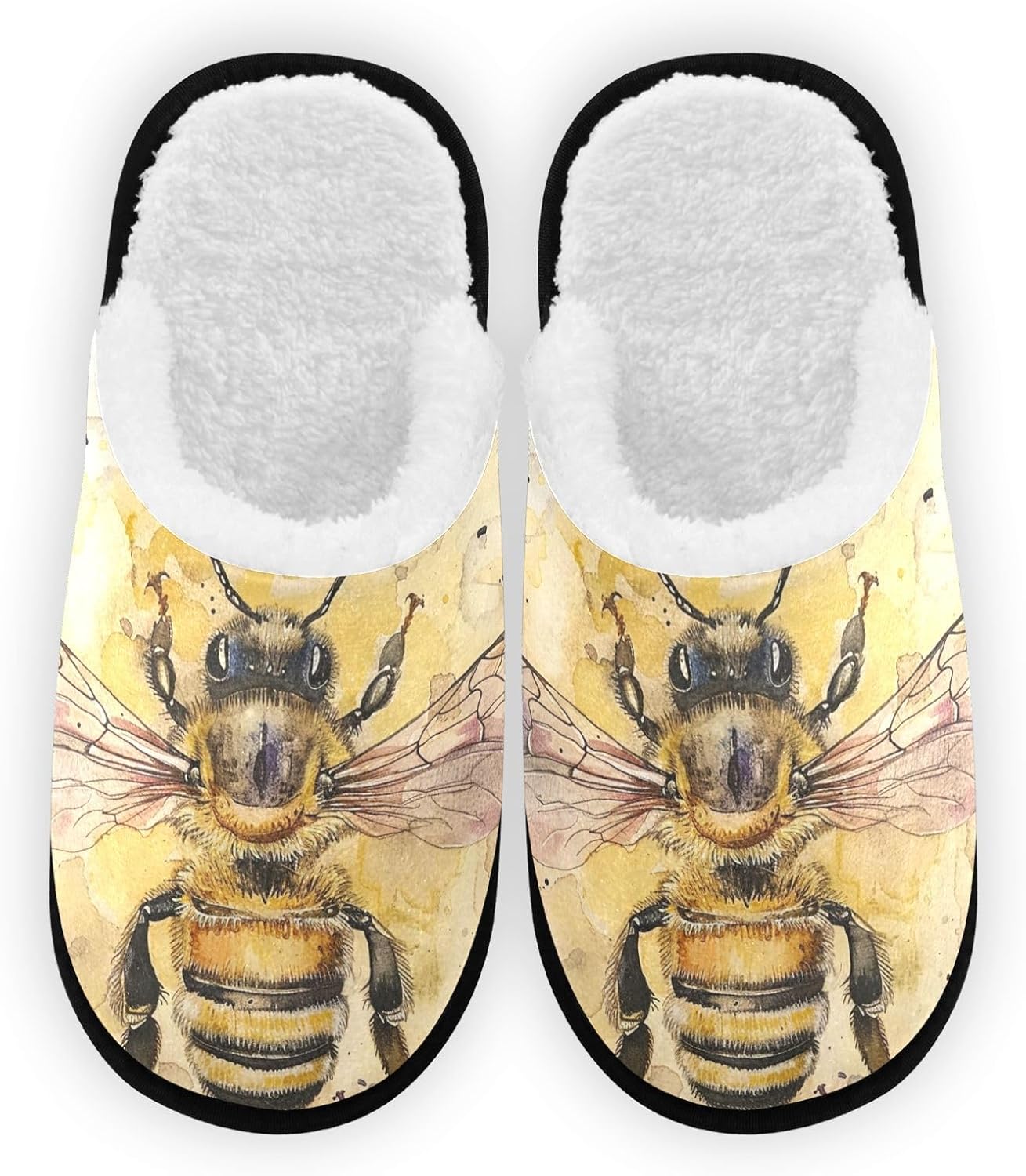 Мягкие плюшевые тапочки FENOCHE Bee с акварельным рисунком для женщин и мужчин, теплые, удобные, для путешествий и спа, с подошвой, предотвращающей скольжение, Multicolor
Мягкие плюшевые тапочки FENOCHE Bee с акварельным рисунком для женщин и мужчин, теплые, удобные, для путешествий и спа, с подошвой, предотвращающей скольжение, Multicolor