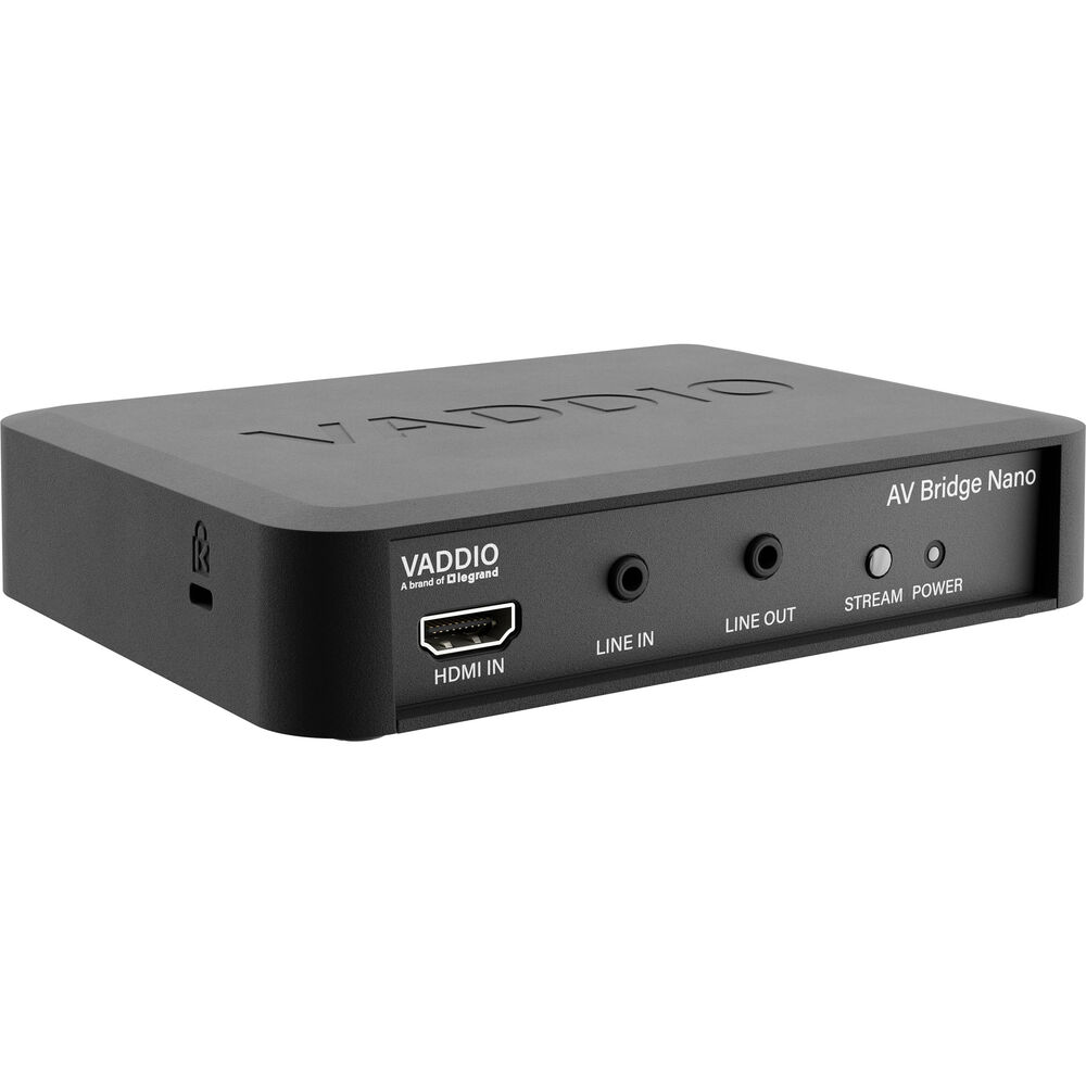Vaddio AV Bridge Nano HDMI в USB и IP-конвертер
Vaddio AV Bridge Nano HDMI в USB и IP-конвертер