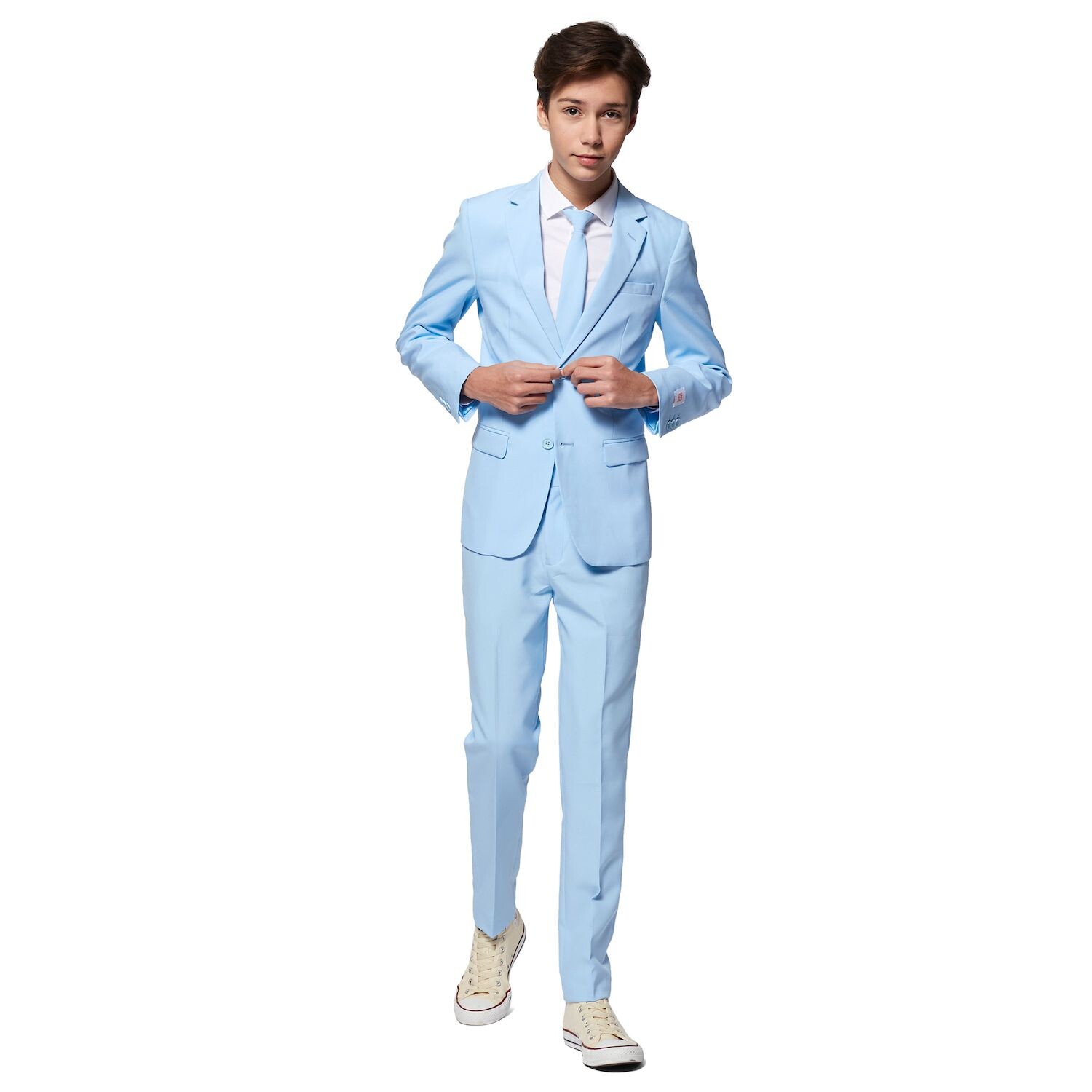 Однотонный костюм OppoSuits для мальчиков 10–16 лет OppoSuits, синий
Однотонный костюм OppoSuits для мальчиков 10–16 лет OppoSuits, синий