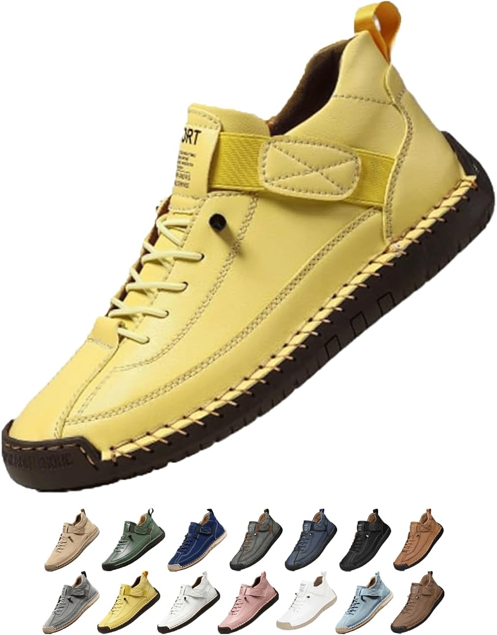 Удобные ортопедические кроссовки, регулируемые кожаные кроссовки, легкие повседневные лоферы с противоскользящей подошвой Generic, желтый
Удобные ортопедические кроссовки, регулируемые кожаные кроссовки, легкие повседневные лоферы с противоскользящей подошвой Generic, желтый