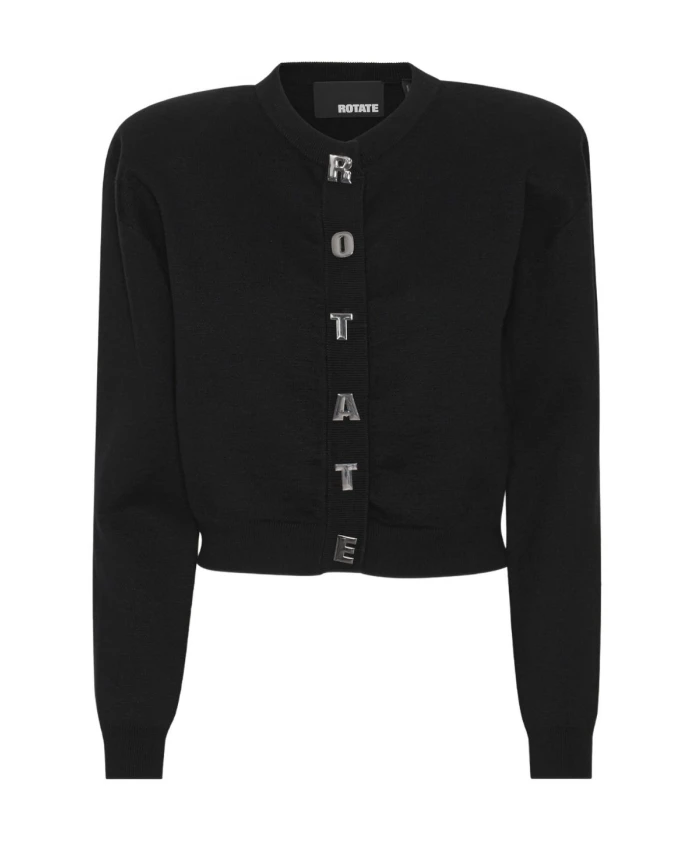 Плотный вязаный кардиган Rotate Birger Christensen, черный
Плотный вязаный кардиган Rotate Birger Christensen, черный