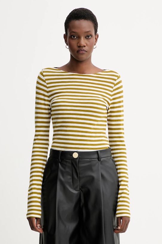 Хлопковый лонгслив Marc O'Polo, зеленый
Хлопковый лонгслив Marc O'Polo, зеленый