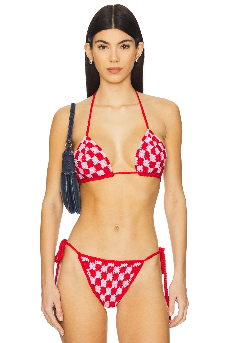 Топ бикини вязаный "Alessia" Superdown, pink & red
Топ бикини вязаный "Alessia" Superdown, pink & red