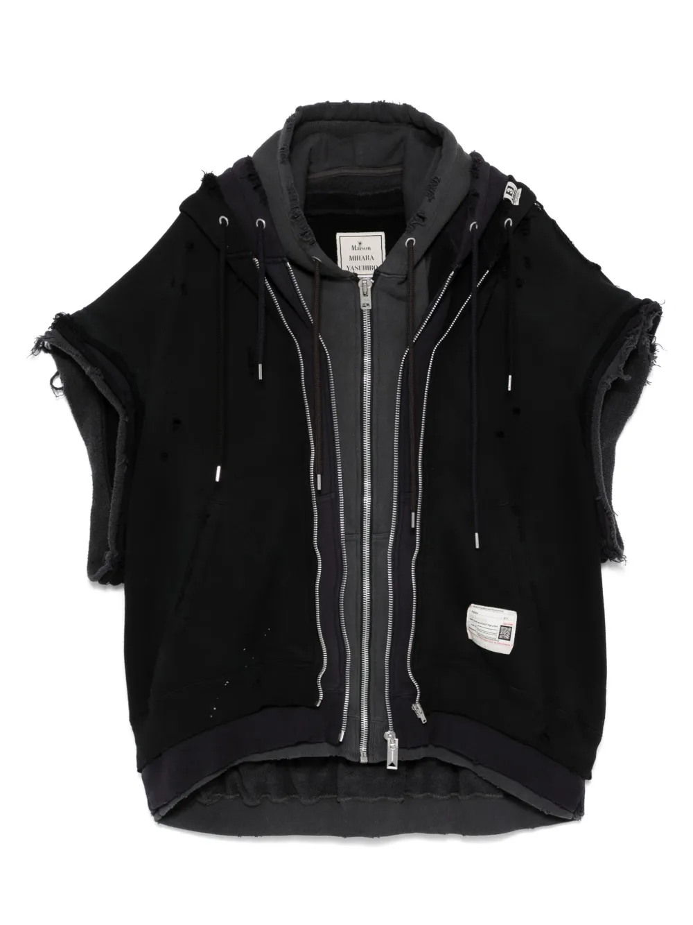 Многослойная куртка с капюшоном Maison Mihara Yasuhiro, черный
Многослойная куртка с капюшоном Maison Mihara Yasuhiro, черный