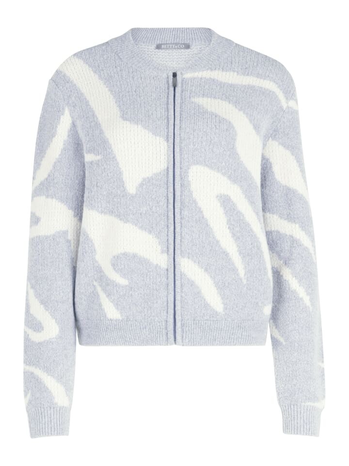 Кардиган BETTY & CO, цвет grau/weiß 
Кардиган BETTY & CO, цвет grau/weiß