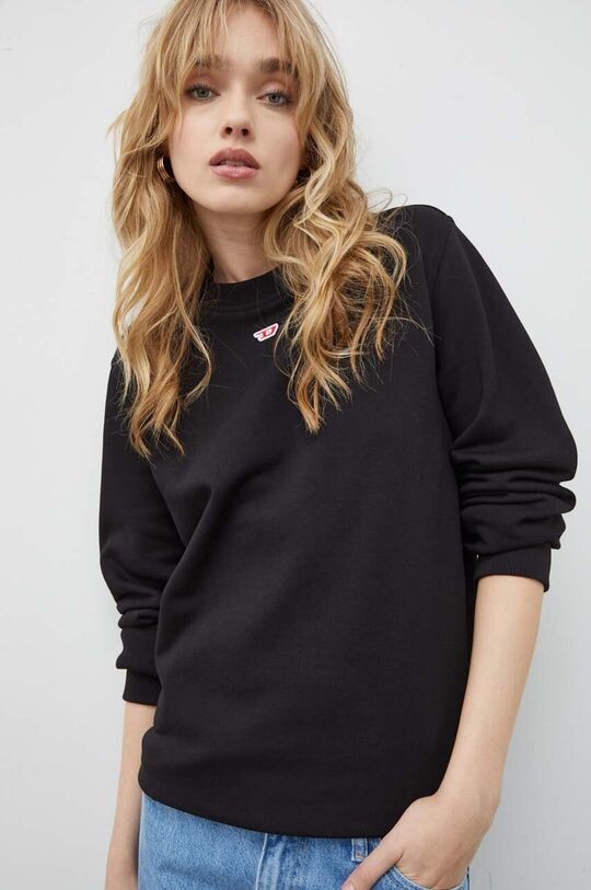 Хлопковая толстовка Diesel, черный
Хлопковая толстовка Diesel, черный