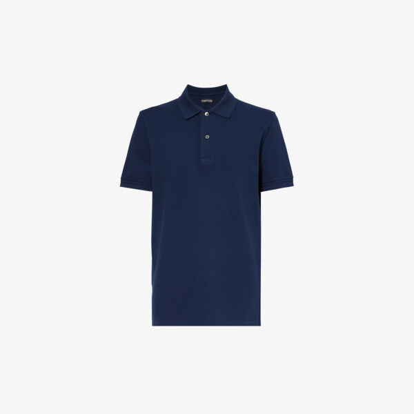 Рубашка-поло стандартного кроя с прямым подолом из хлопкового пике Tom Ford, черный
Рубашка-поло стандартного кроя с прямым подолом из хлопкового пике Tom Ford, черный