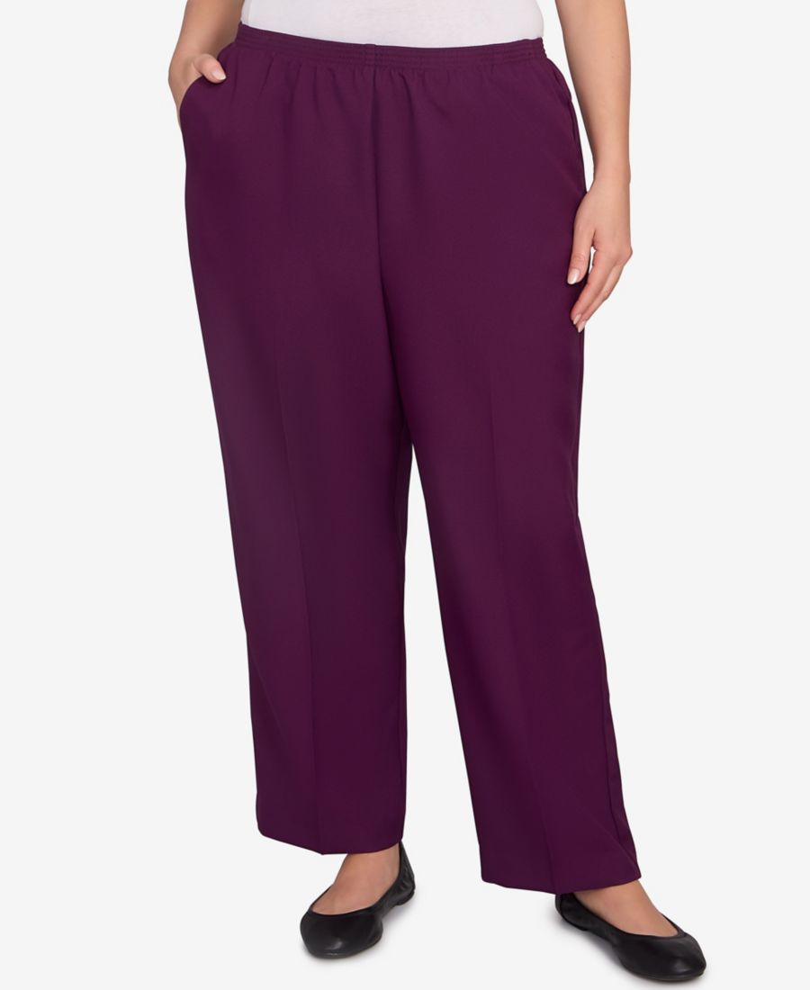 Классические брюки средней длины из полиэстера большого размера "Аккорд" Alfred Dunner, Amthyst
Классические брюки средней длины из полиэстера большого размера "Аккорд" Alfred Dunner, Amthyst