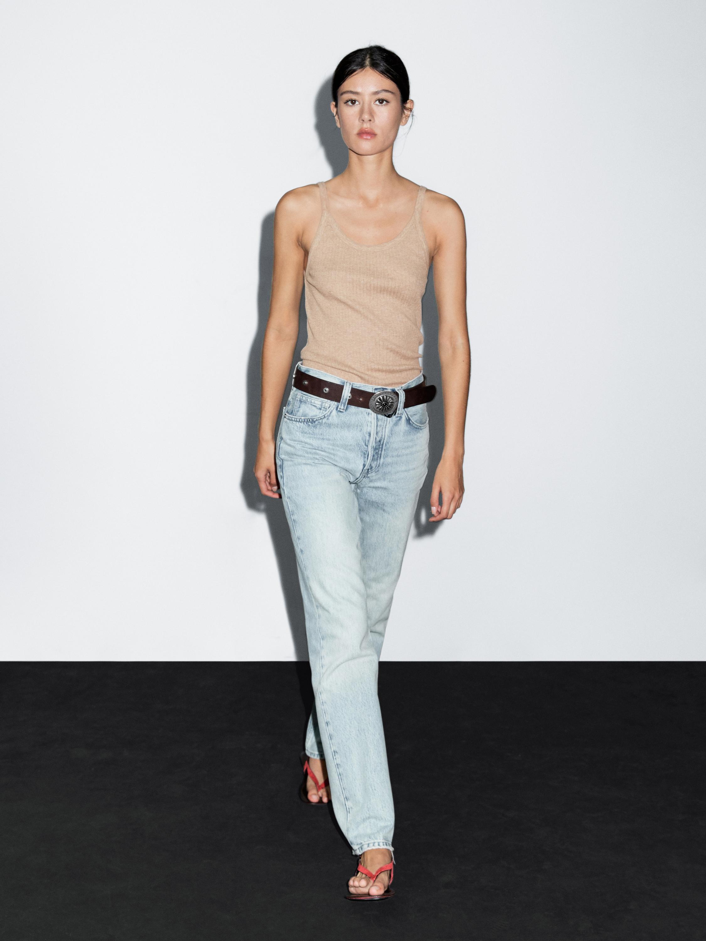 Топ из 100% хлопка-меланжа на бретелях Massimo Dutti, песочный
Топ из 100% хлопка-меланжа на бретелях Massimo Dutti, песочный