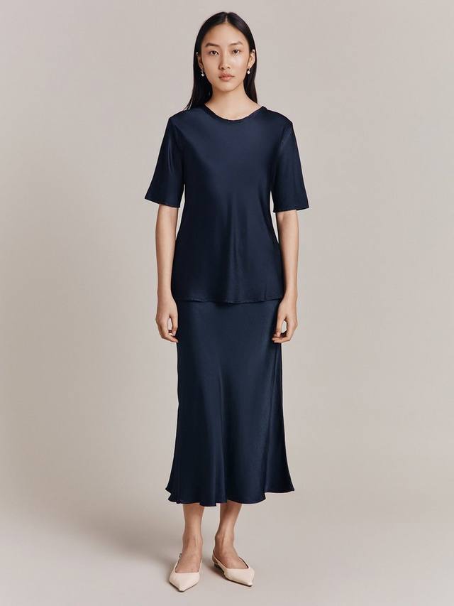 Атласный топ из плюща Ghost, темно-синий
Атласный топ из плюща Ghost, темно-синий