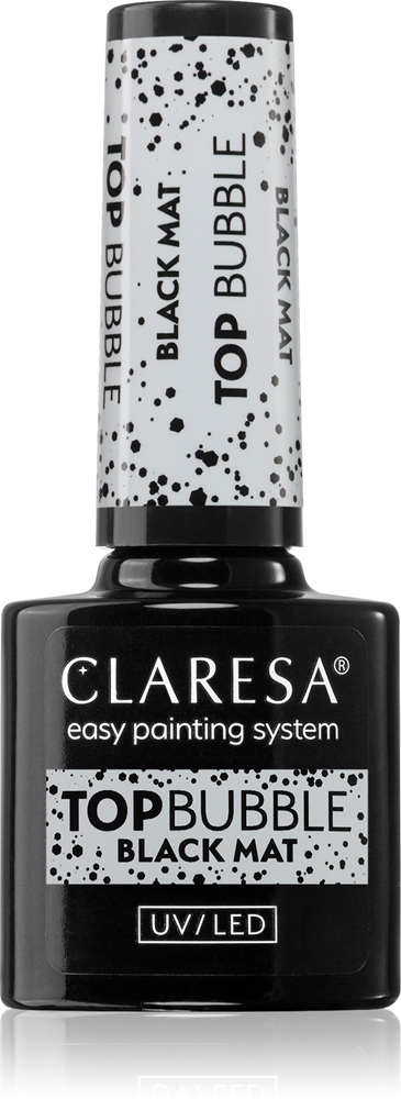 Уф/Светодиодное верхнее покрытие с пузырьками для матового гель-лака Claresa, atspalvis black mat 5 гр
Уф/Светодиодное верхнее покрытие с пузырьками для матового гель-лака Claresa, atspalvis black mat 5 гр