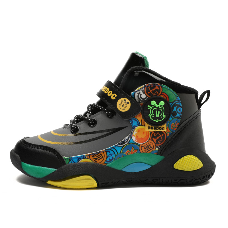 Детские баскетбольные кроссовки средней высоты с противоскользящей амортизацией, износостойкие, теплые BOBDOG, черный/синий
Детские баскетбольные кроссовки средней высоты с противоскользящей амортизацией, износостойкие, теплые BOBDOG, черный/синий