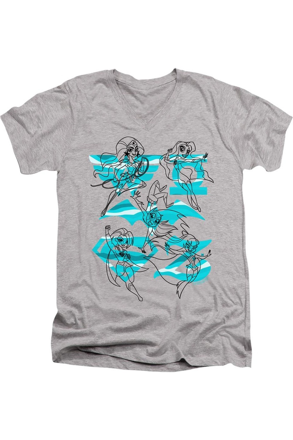 Футболка из хлопка премиум-класса с коротким рукавом и V-образным вырезом для взрослых с героями комиксов DC Superhero Girls Line Art Group Gildan, цвет athletic heather
Футболка из хлопка премиум-класса с коротким рукавом и V-образным вырезом для взрослых с героями комиксов DC Superhero Girls Line Art Group Gildan, цвет athletic heather