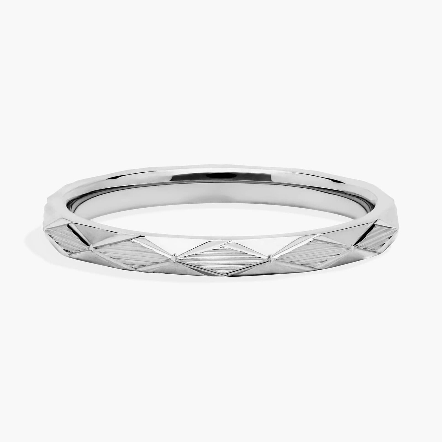 Кольцо с рельефным шестигранником из 18-каратного белого золота (2 мм) Blue Nile
Кольцо с рельефным шестигранником из 18-каратного белого золота (2 мм) Blue Nile