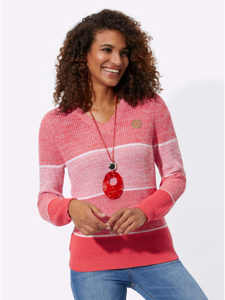 Свитер цвета омарово-белого меланжа WITT WEIDEN
Свитер цвета омарово-белого меланжа WITT WEIDEN