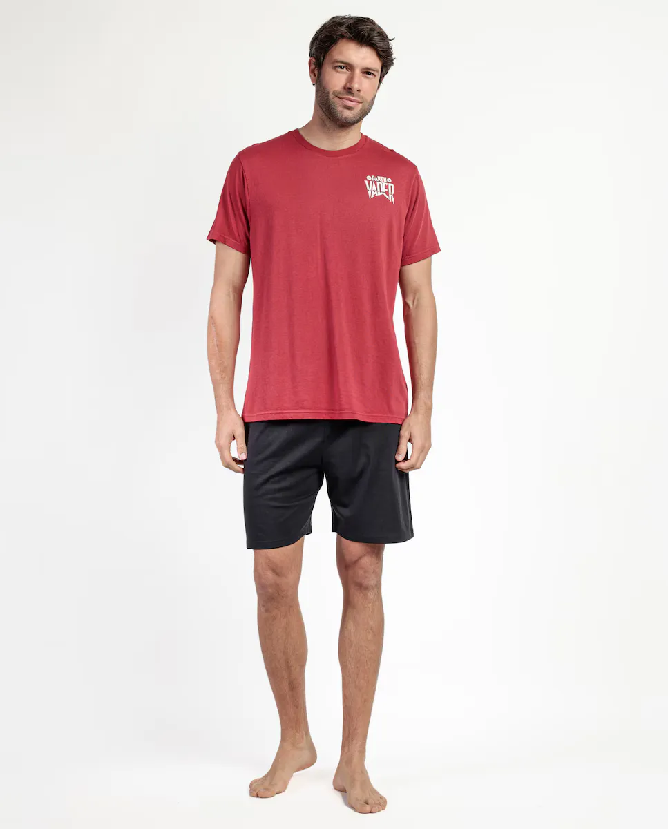 Мужская короткая пижама из бордового трикотажа Disney, цвет Burdeos
Мужская короткая пижама из бордового трикотажа Disney, цвет Burdeos