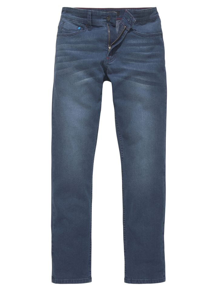 Джинсы Slim Fit темно-синего цвета H.I.S.
Джинсы Slim Fit темно-синего цвета H.I.S.