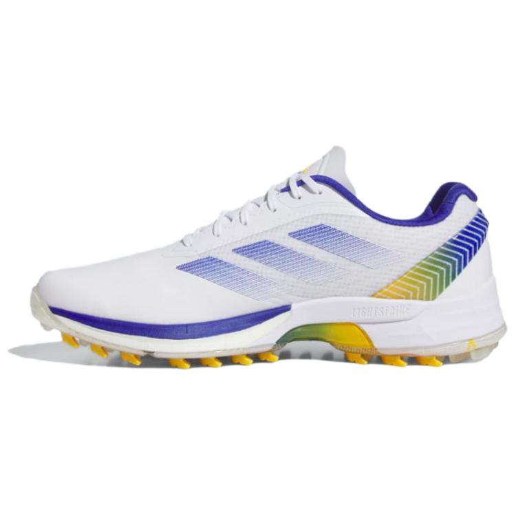 Мужские туфли для гольфа Adizero ZG со средним верхом Adidas, White/Bright Blue/Dark Yellow
Мужские туфли для гольфа Adizero ZG со средним верхом Adidas, White/Bright Blue/Dark Yellow