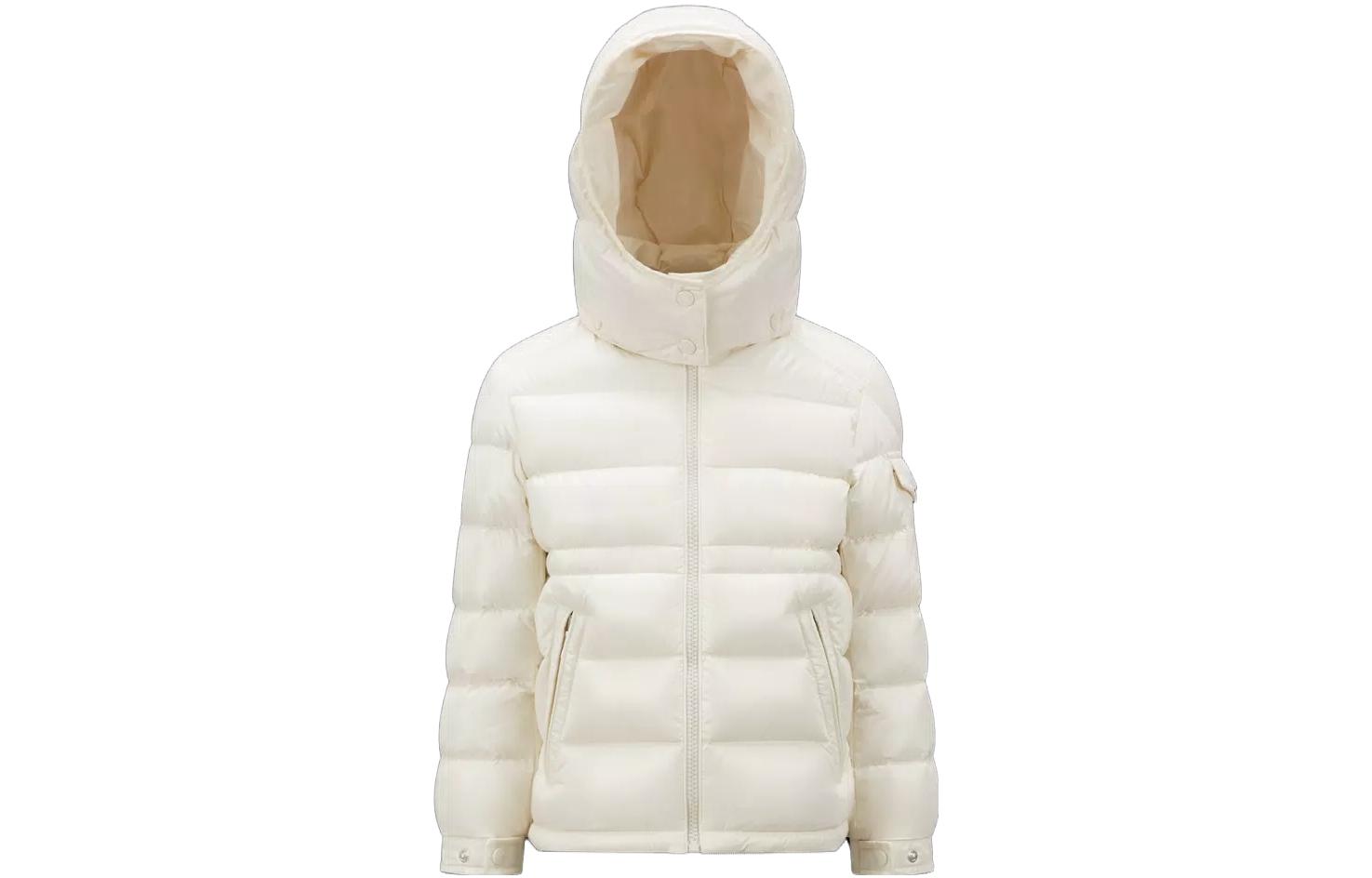 Детская пуховая куртка Moncler, белая
Детская пуховая куртка Moncler, белая