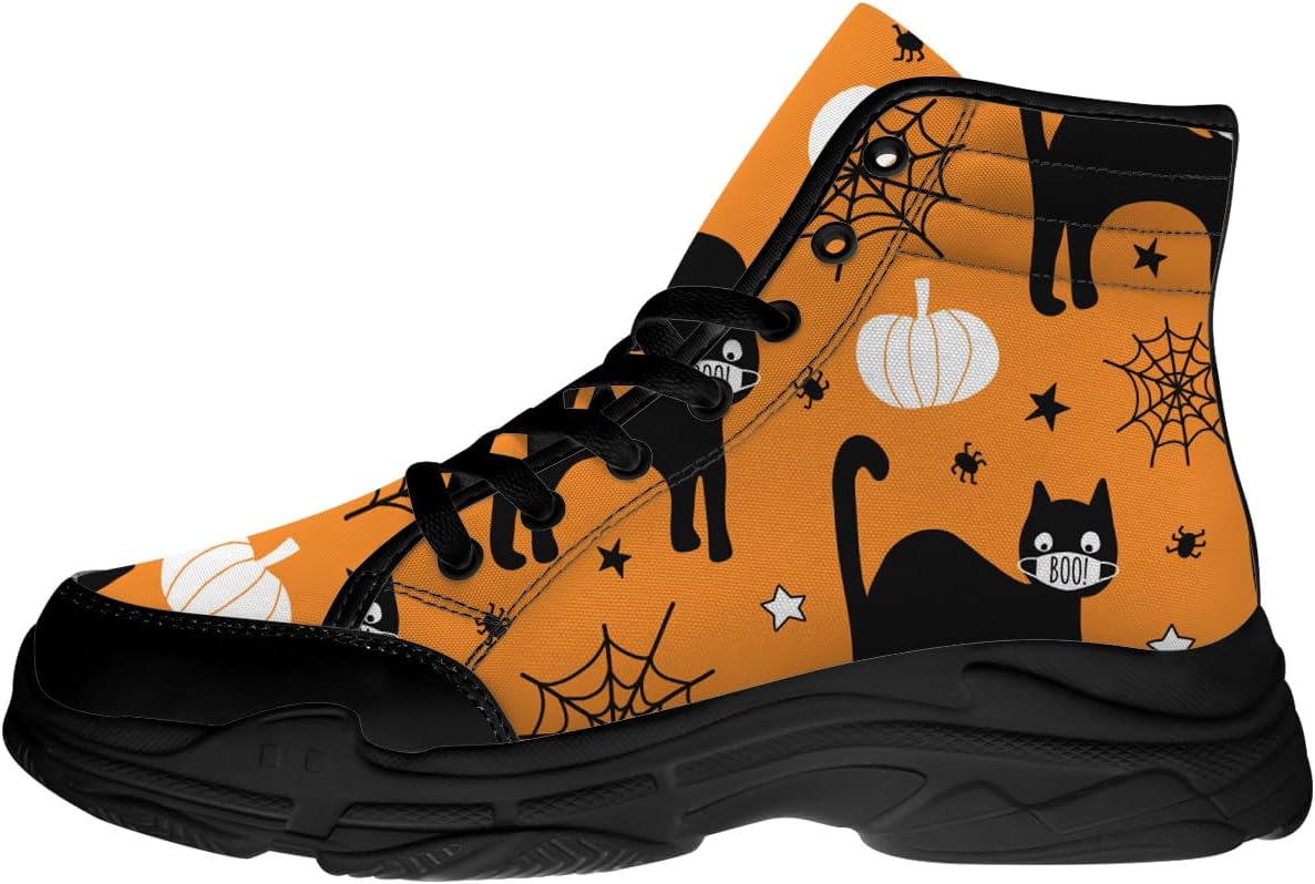 Мужские и женские кроссовки на высокой подошве с черной кошкой, хеллоуинские кеды на шнуровке на платформе, подарки для него и для нее Generic
Мужские и женские кроссовки на высокой подошве с черной кошкой, хеллоуинские кеды на шнуровке на платформе, подарки для него и для нее Generic