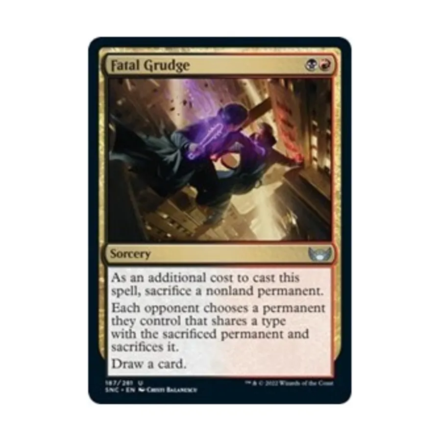 CCG Роковая обида (U), MTG - Streets of New Capenna
CCG Роковая обида (U), MTG - Streets of New Capenna