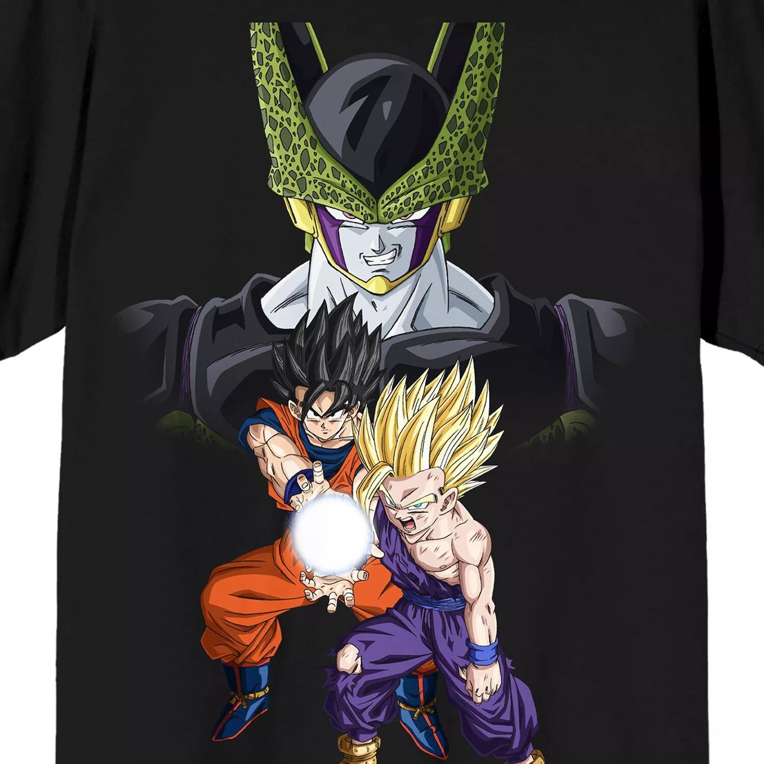 Мужская футболка Dragon Ball Z Cell Goku и Gohan Licensed Character
Мужская футболка Dragon Ball Z Cell Goku и Gohan Licensed Character