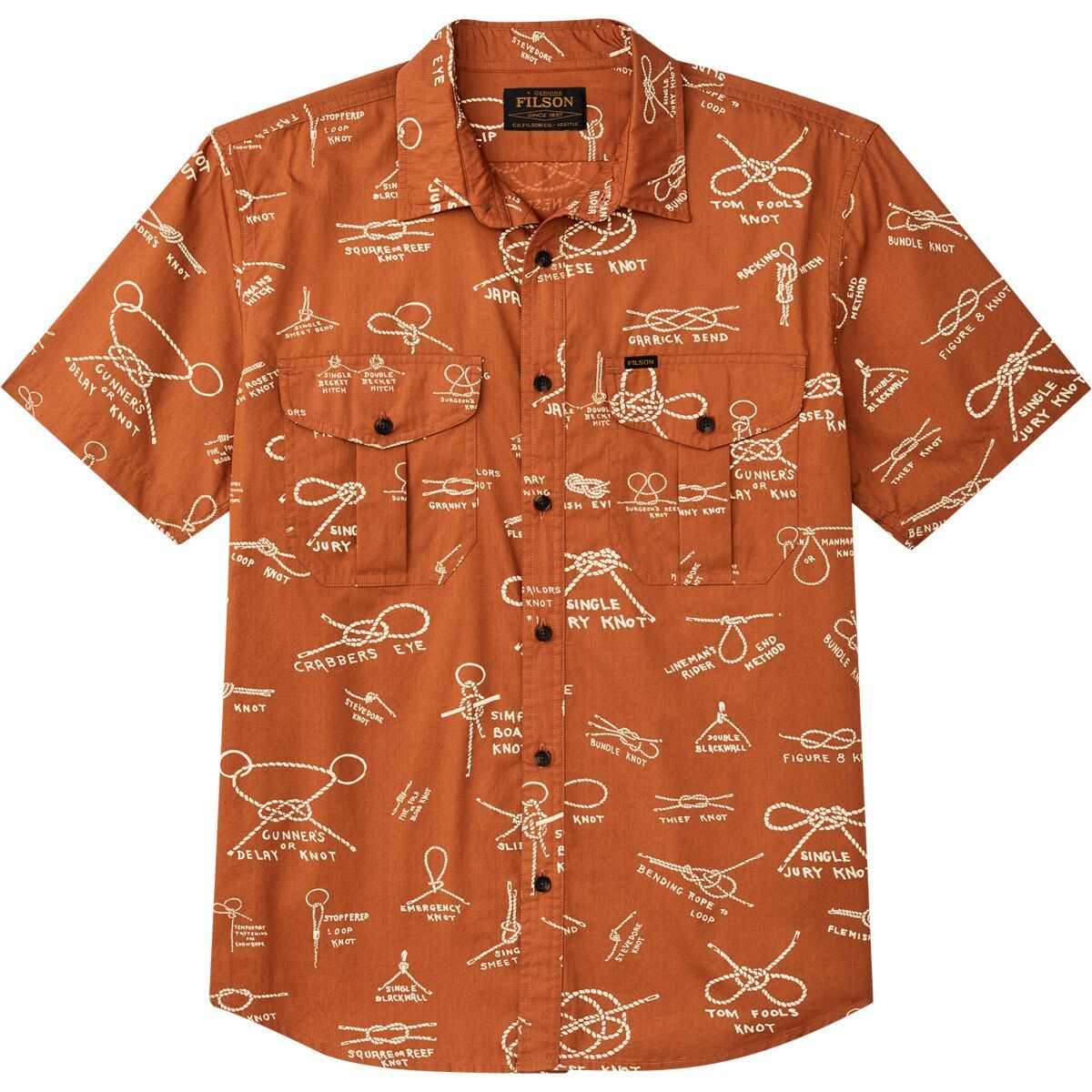 Выстиранная рубашка с коротким рукавом из перьевой ткани Filson, цвет bourbknots
Выстиранная рубашка с коротким рукавом из перьевой ткани Filson, цвет bourbknots