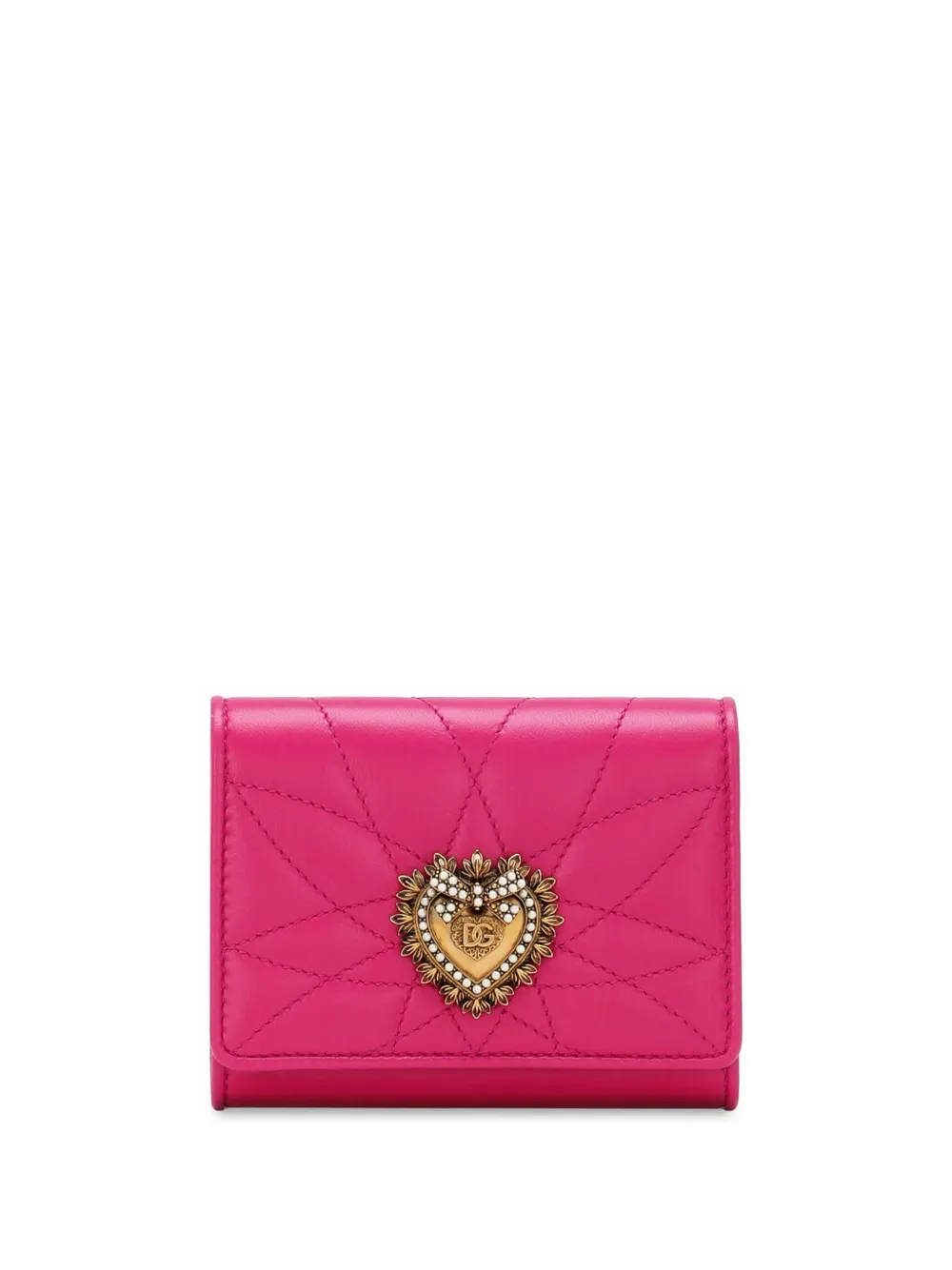 Маленький кошелек Devotion DOLCE & GABBANA, розовый 
Маленький кошелек Devotion DOLCE & GABBANA, розовый