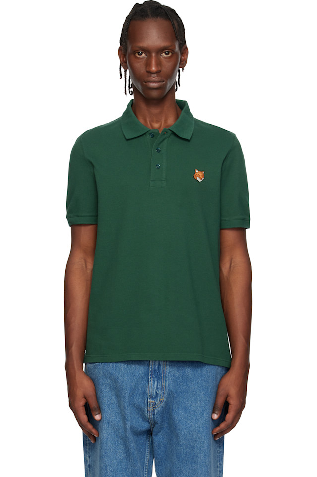Maison Kitsuné Зеленая лисья голова, обычное поло
Maison Kitsuné Зеленая лисья голова, обычное поло