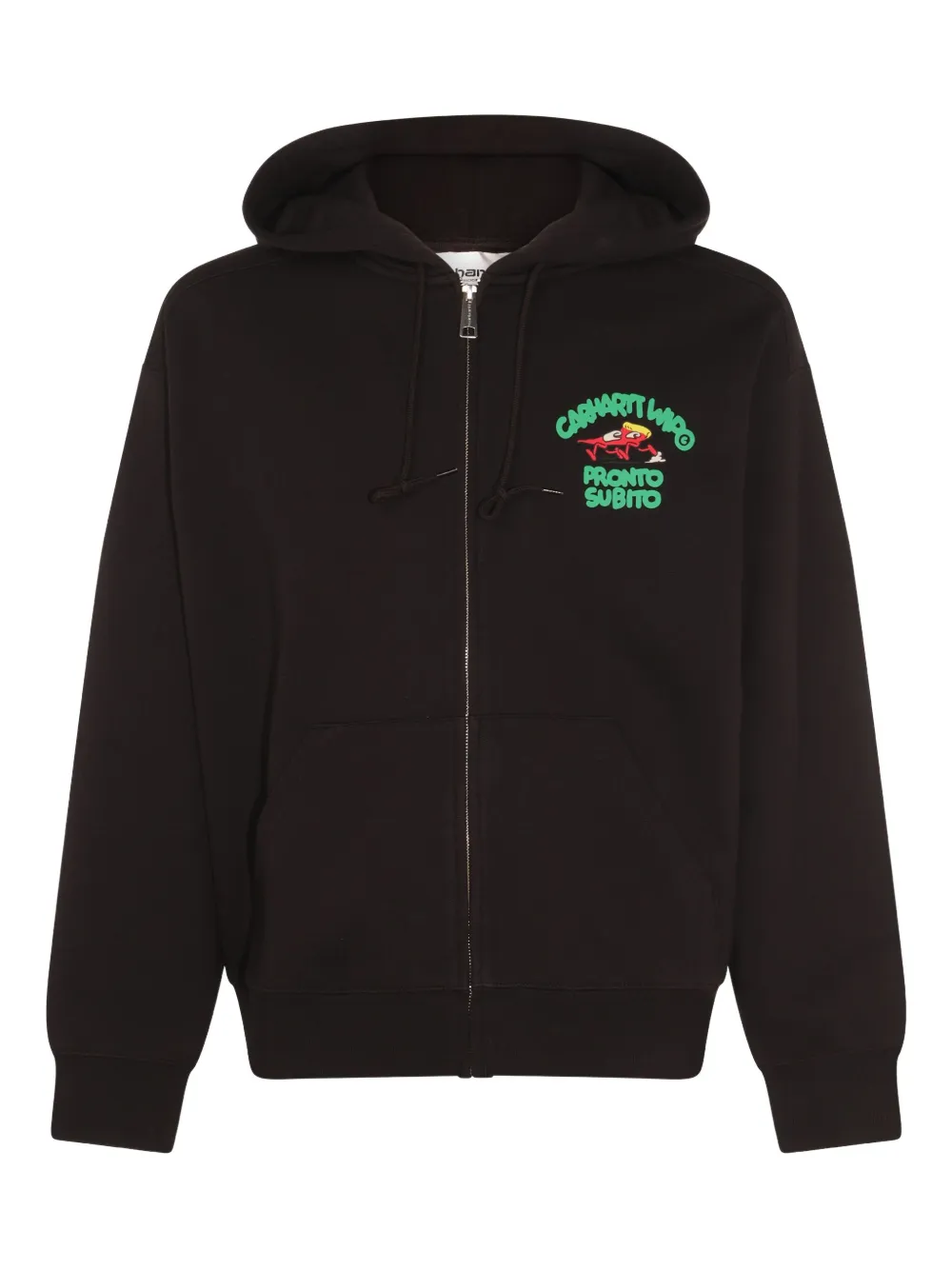 Толстовка с капюшоном на молнии с логотипом CARHARTT WIP, черный
Толстовка с капюшоном на молнии с логотипом CARHARTT WIP, черный