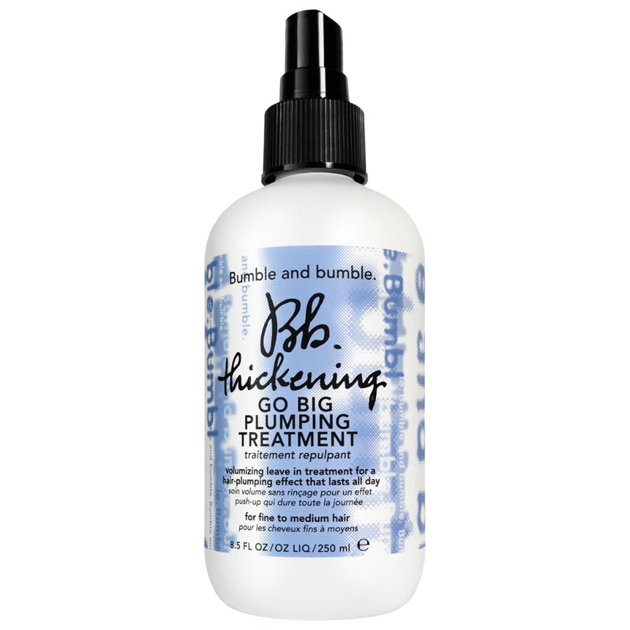 Спрей для придания объема и густоты волосам Thickening Go Big Plumping Hair Treatment Spray Bumble and bumble, 8.5 oz/250 mL
Спрей для придания объема и густоты волосам Thickening Go Big Plumping Hair Treatment Spray Bumble and bumble, 8.5 oz/250 mL