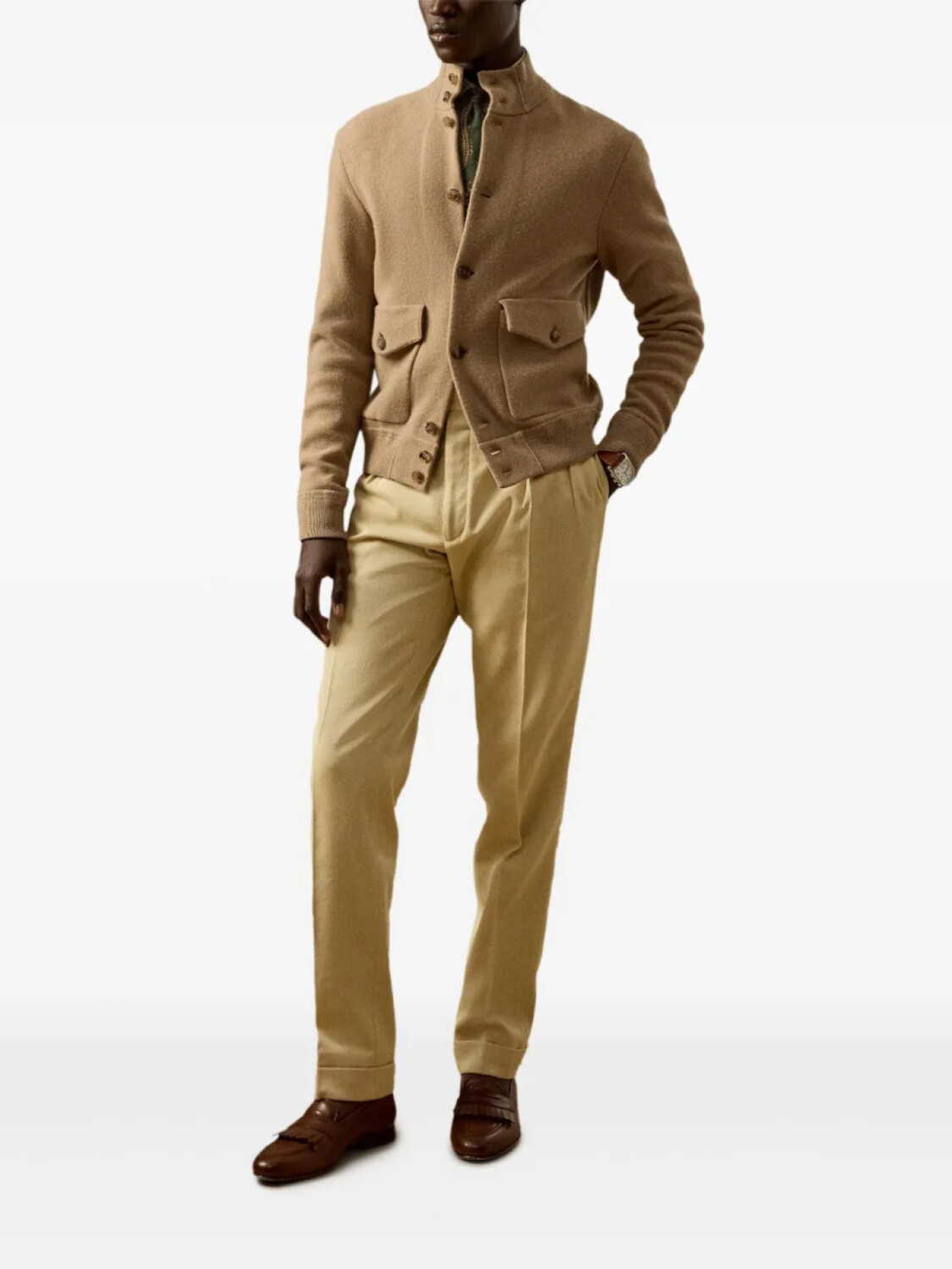 Кардиган с высоким воротом Ralph Lauren Purple Label, нейтральный
Кардиган с высоким воротом Ralph Lauren Purple Label, нейтральный