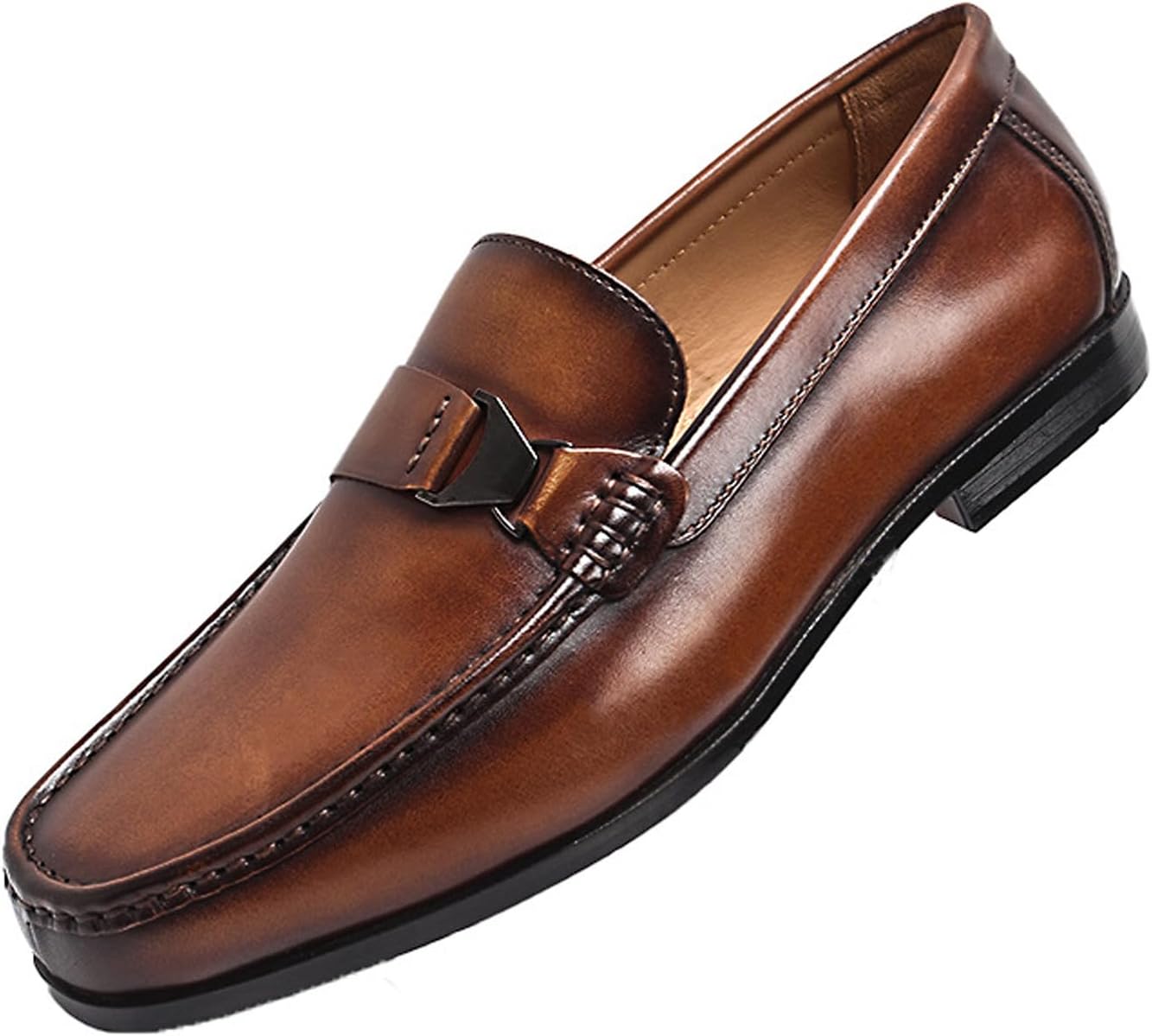 Мужские слипоны Santimon - роскошные кожаные лоферы класса люкс - комфортные деловые мокасины для офиса и свадьбы, коричневый
Мужские слипоны Santimon - роскошные кожаные лоферы класса люкс - комфортные деловые мокасины для офиса и свадьбы, коричневый