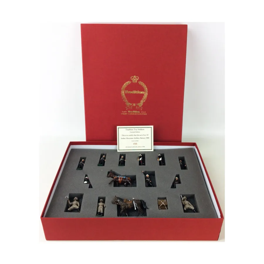 Индийская горно-артиллерийская батарея, 1900 год., Historical Miniatures (Tradition of London) (54mm)
Индийская горно-артиллерийская батарея, 1900 год., Historical Miniatures (Tradition of London) (54mm)
