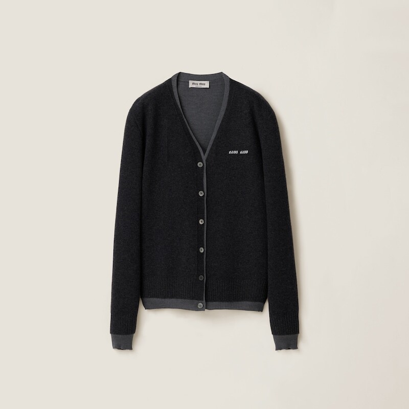 Кардиган из шелка и кашемира Miu Miu, серый
Кардиган из шелка и кашемира Miu Miu, серый
