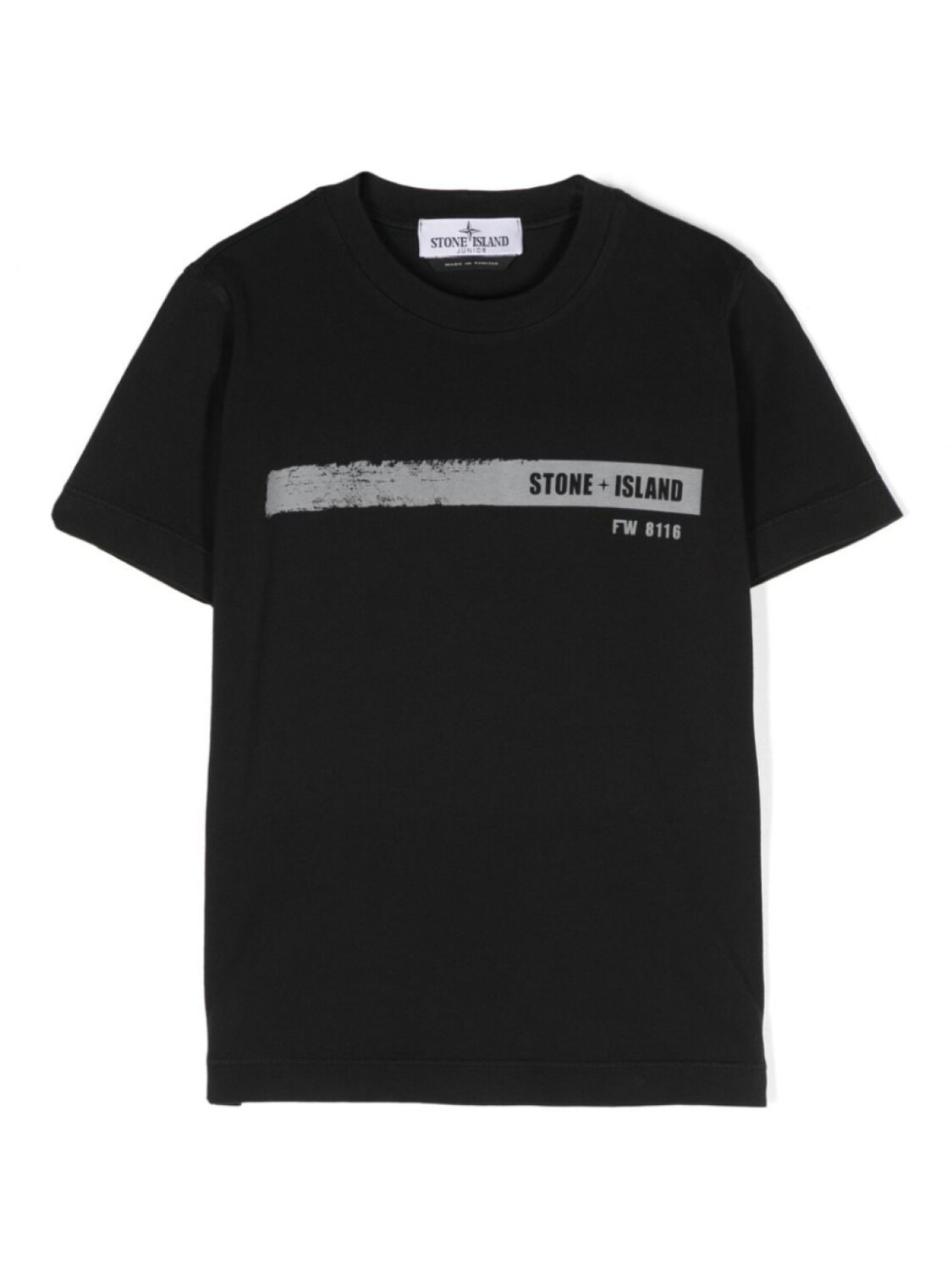 Stone Island Junior футболка с логотипом, черный 
Stone Island Junior футболка с логотипом, черный