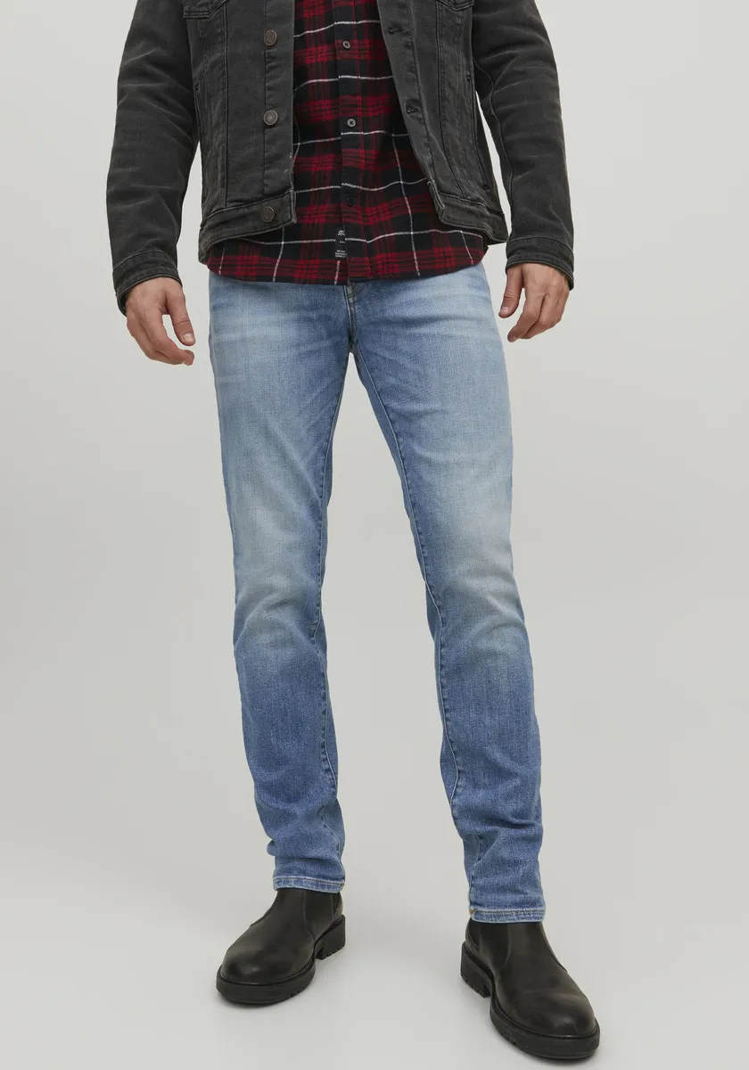 Джинсы узкого кроя Jack & Jones "JJITIM JJDAVIS JJ 074 NOOS", синий 
Джинсы узкого кроя Jack & Jones "JJITIM JJDAVIS JJ 074 NOOS", синий