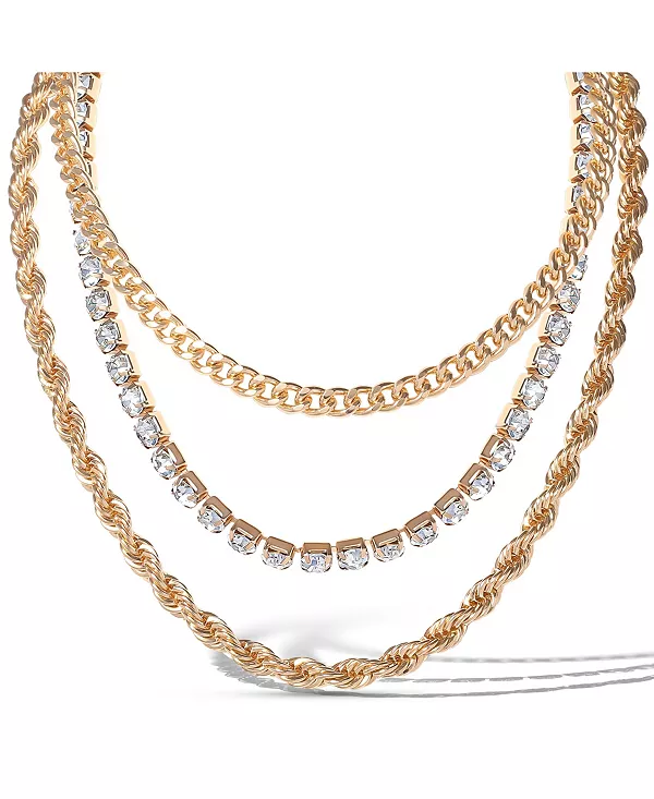 Комплект из 3-х звеньев витой цепи Jessica Simpson, gold/silver
Комплект из 3-х звеньев витой цепи Jessica Simpson, gold/silver